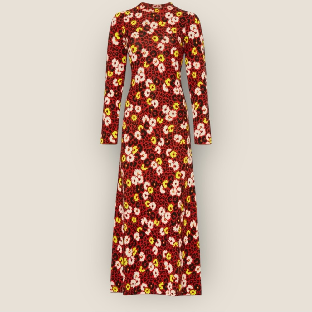 The Kooples Red Floral Maxi Dress - Picture 4 of 7